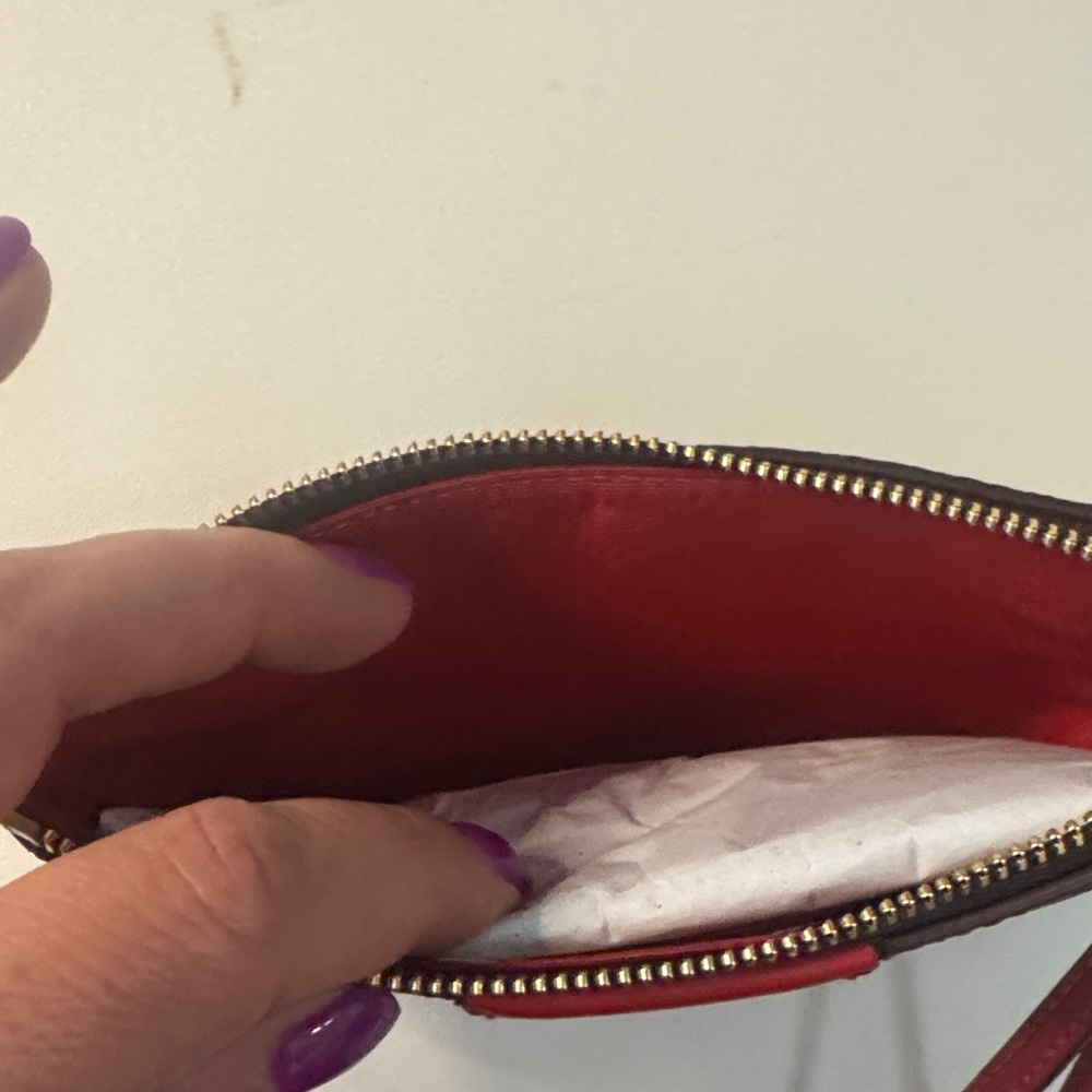 Coach Black and Red Wristlet - Picture 5 of 7